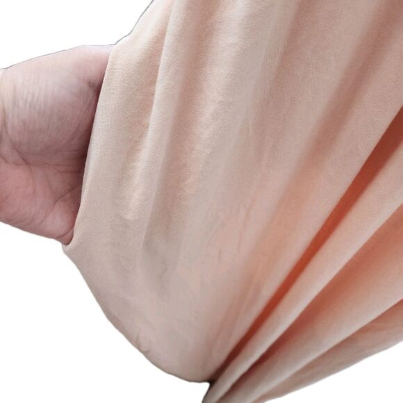 In Love Blush Pink Boho Festival Fairy Beach Maxi Dress Pockets Women SZ Large - Picture 2 of 15